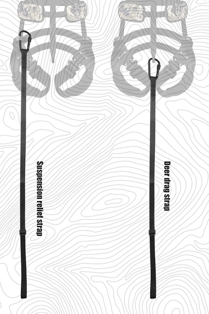 HUNTARMOR Tree Stand Safety Harness: Adjustable Tree Stand Harness for Hunting, Padded Treestand Safety Hunting Harnesses - Image 4